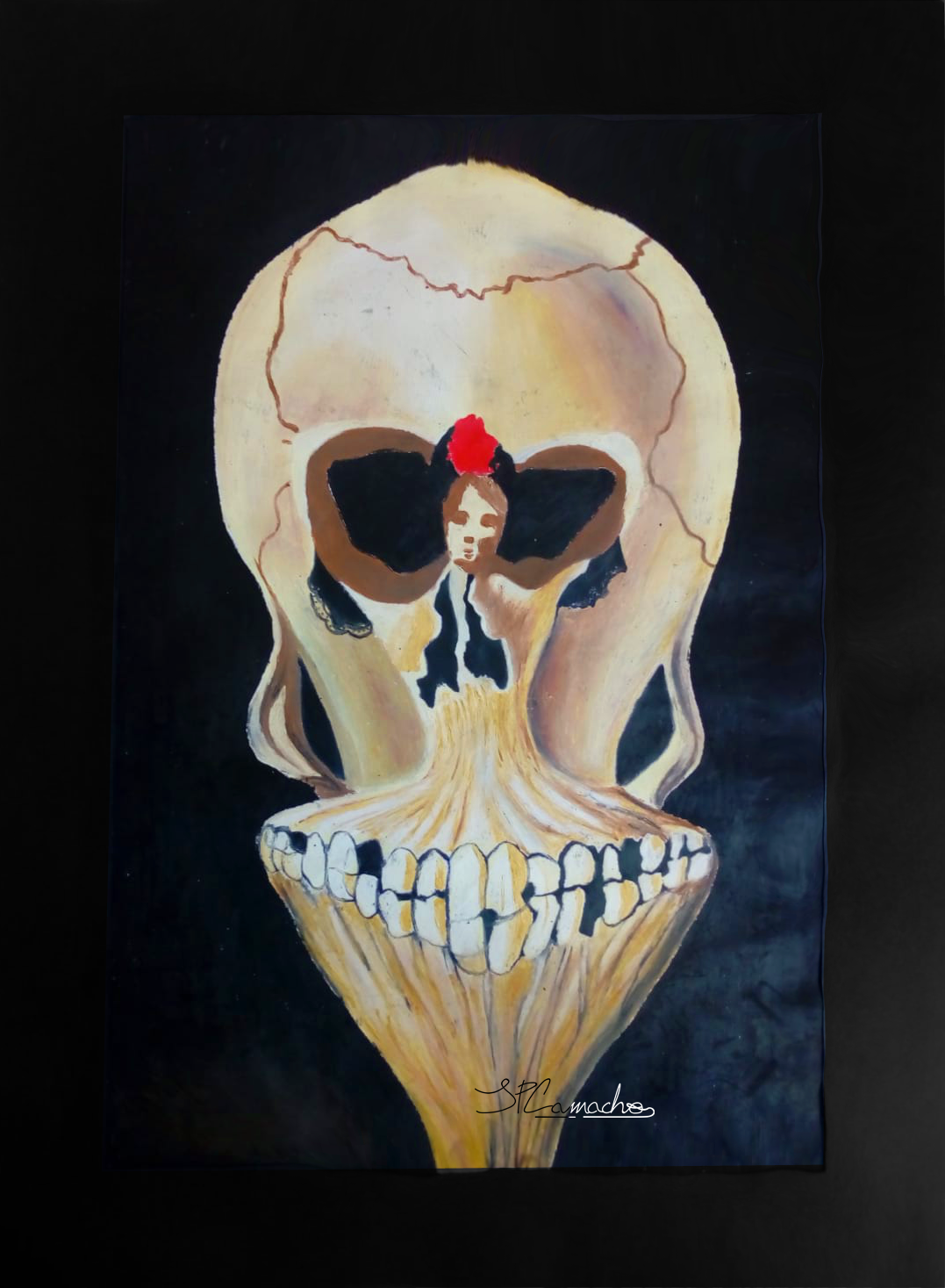 Dancer in a skull